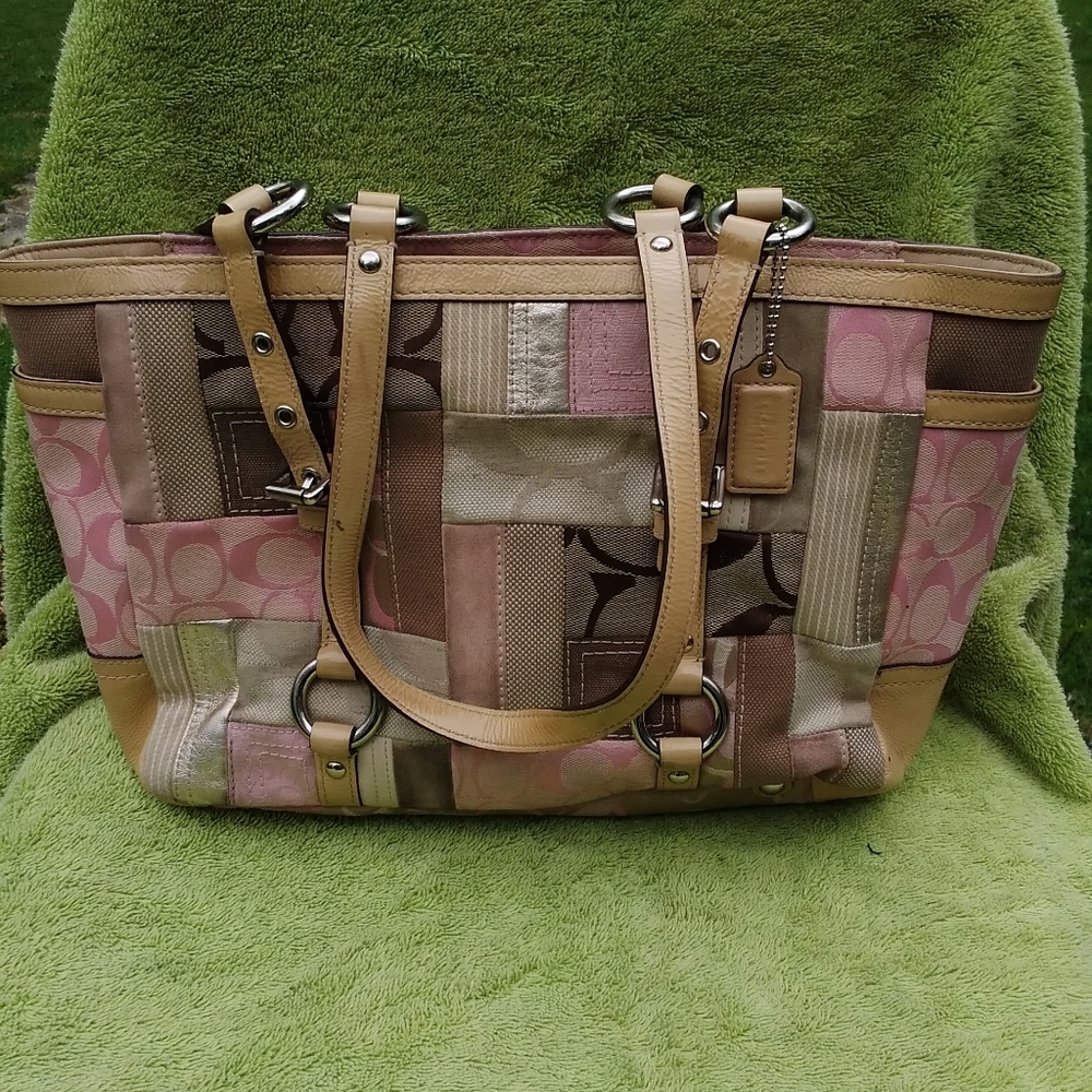 Pink Coach Tote